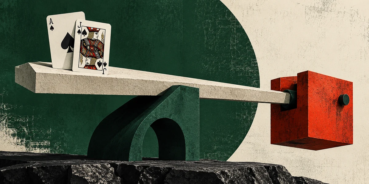 Ilustração do tema: Free Bet Blackjack: Dobras Grátis, Push 22 e o Preço Real