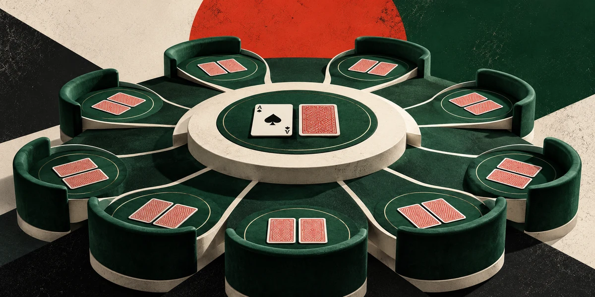 Ilustração do tema: Infinite Blackjack: Uma Mão, Jogadores Ilimitados