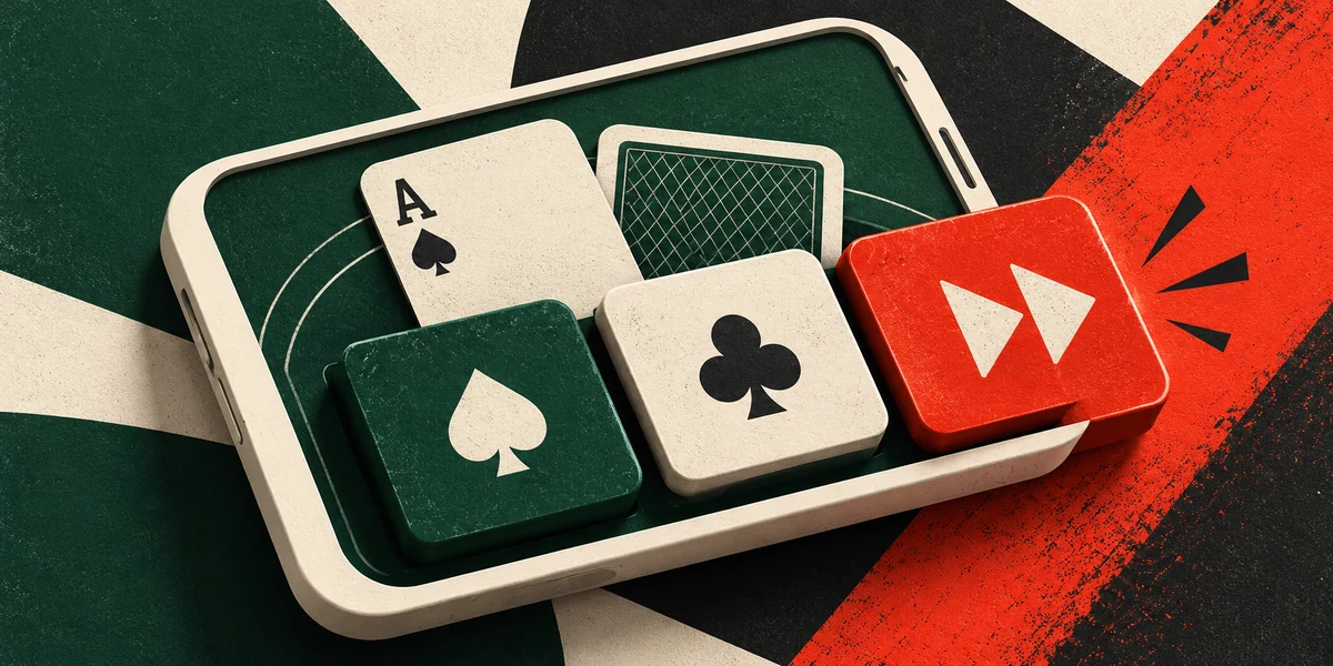 Ilustração do tema: Blackjack no Celular: Armadilhas de Interface e Auto-Play